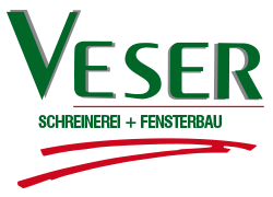 Grünes Logo, rote Linien, Handwerk.